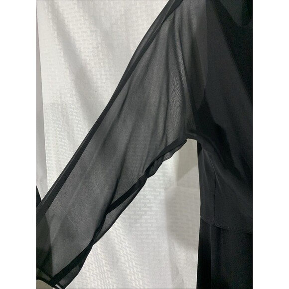 Evan-picone Black Formal Dress Maxi Womens 8 - 10 Mother Of The Bride Shawl - Picture 5 of 8